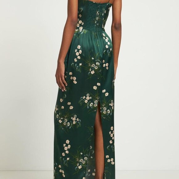 Reformation Frankie Silk Dress | Color Buena | NWT - Picture 6 of 7